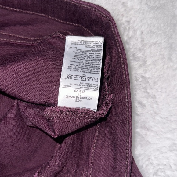 💖GAP Denim Jeggings Burgundy Women 6/28 - Picture 5 of 7